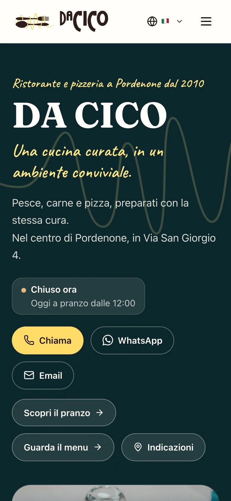 Home page on a phone